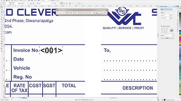 How to add book invoice number in corel draw x5 part 4