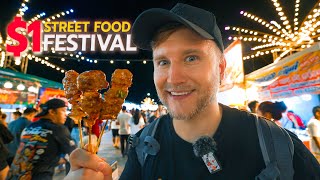 EPIC Street Food FESTIVAL in Thailand! / Massive THAI Food Tour in Chonburi 2024