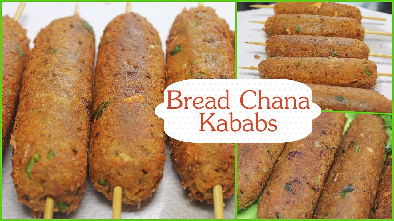 Bread Chana Kababs Recipe | Crispy Vegetarian Snack | Tasty Indian Recipes | Kanak