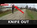 Police Bodycam: Driver Crashes Into Lake, Walks at Cop With Knife