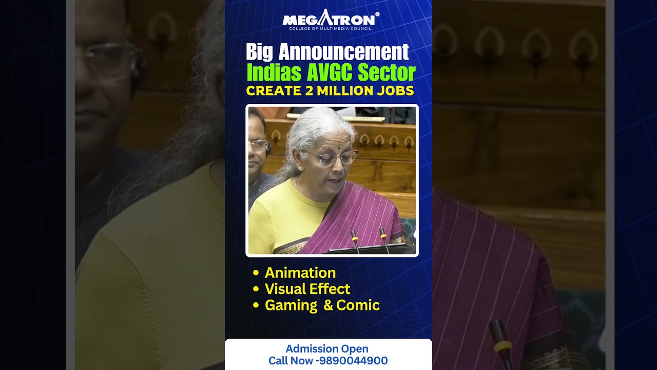 India’s AVGC Sector to Create 2 Million Jobs | Animation, VFX & Gaming Careers 