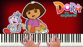 Dora the Explorer Theme Song - PIANO TUTORIAL