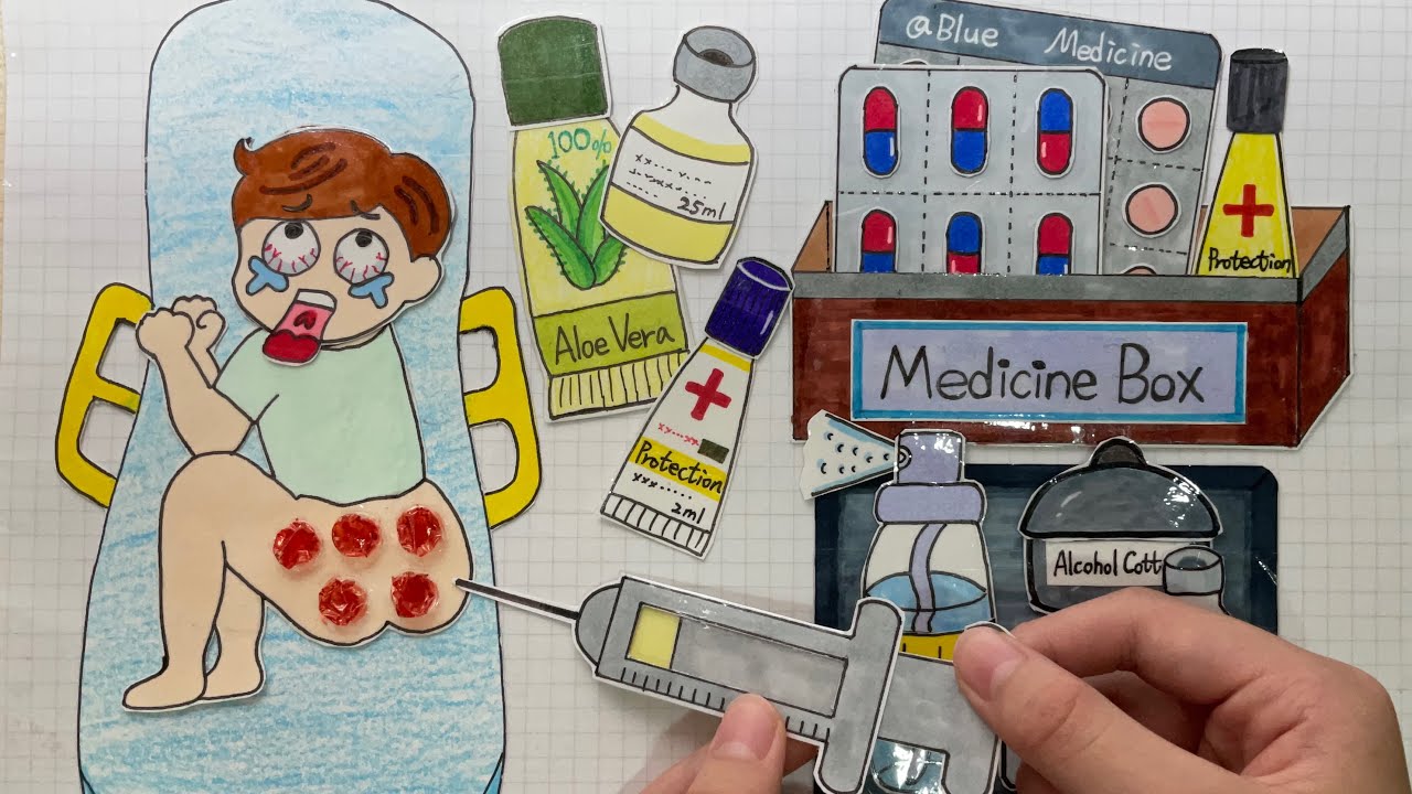 [💸paperdiy💸] POP THE PIMPLES | Care tips ⭐️여드름 짜기 종이놀이 #紙遊び #asmr