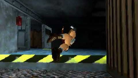 Tomb Raider 2 - Offshore Rig QWOP Setup/Lineup