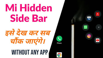 Mi Hidden Features Enable Smart Sidebar|Circle Sidebar Without App| Customize Like a Pro|Dude Know|