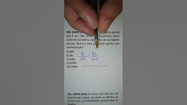 Questão do ENEM sobre porcentagem