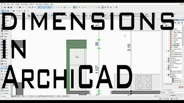 Dimensions in ArchiCAD