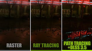 Alan Wake 2 — Raster VS Ray Tracing VS Path Tracing Comparison | 4K60