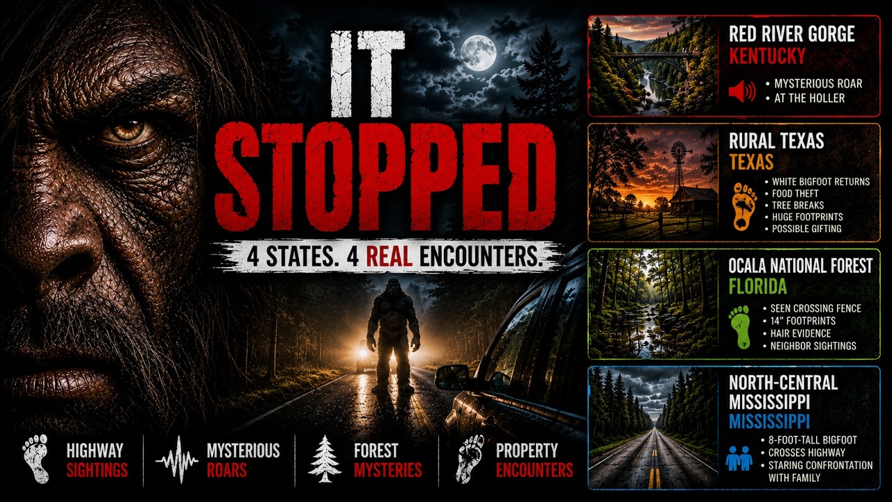 Towering Bigfoot Stares Down Family in North-Central Mississippi | Bigfoot Society 1162