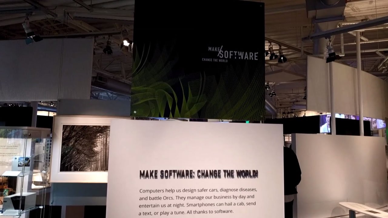 Make Software: Change the World! exhibit at the Computer History Museum (Mountain View, CA) camera iphone 8 plus apk
