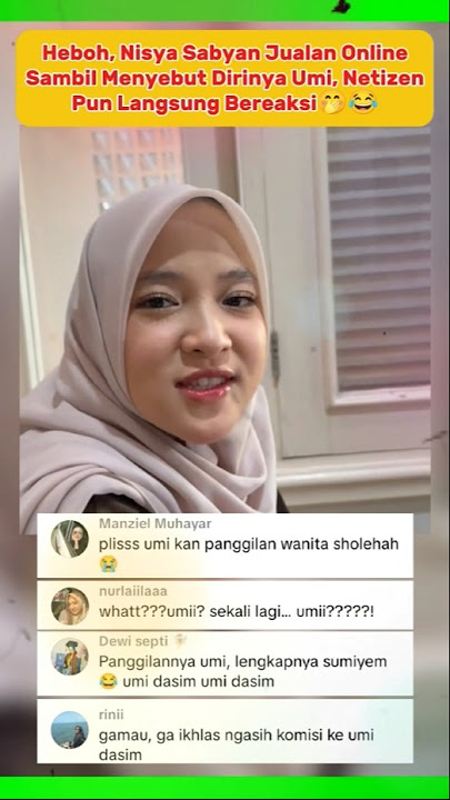 Jualan Sambil Sebut Dirinya Sebagai Umi, Nissa Sabyan Langsung Dihujat Netizen #nissasabyan #fyp