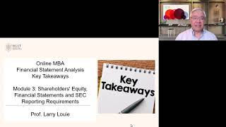 Online MBA FSA Mod 3 Key Takeaways