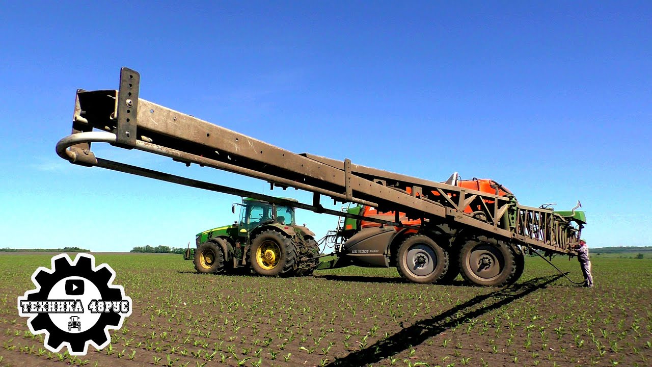 Опрыскиватель на 11200 литров. Amazone UX 11201 на обработке сахарной свёклы