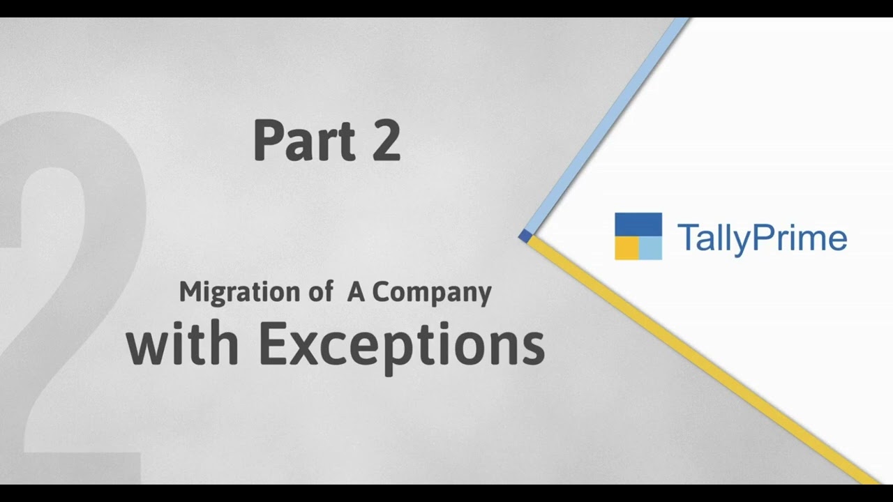 How to Migrate Company Data to TallyPrime Release 3 0 International |4qs| 4 Quadrant Solutions|Tally