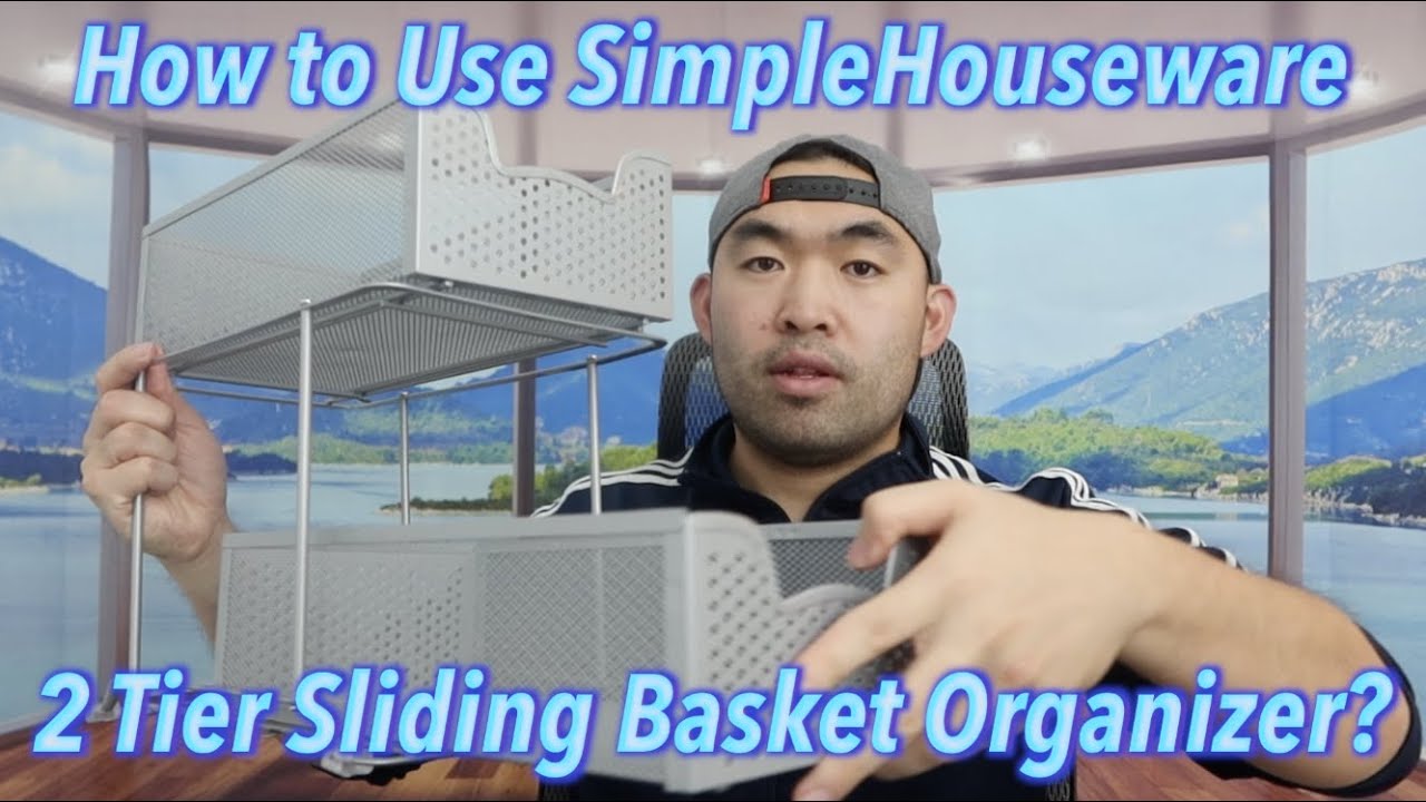   Basics 2-Tier Sliding Drawers Basket Storage