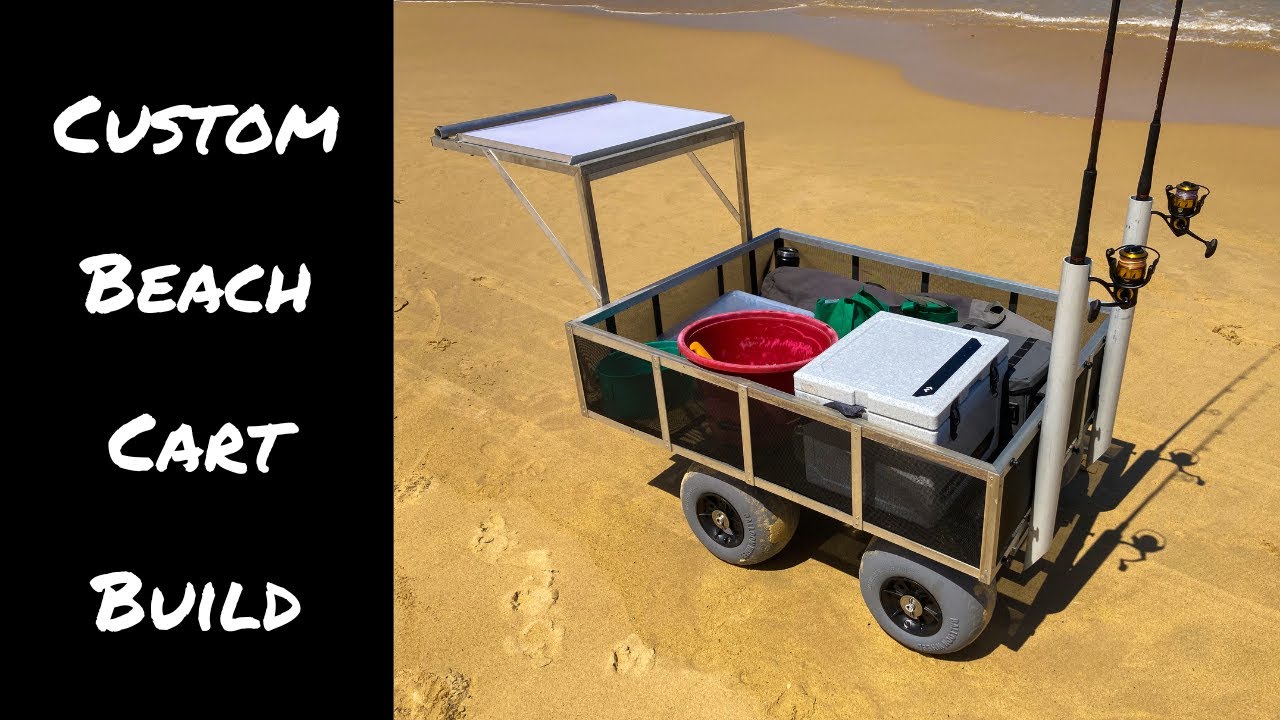 DIY how to make a surf fishing cart