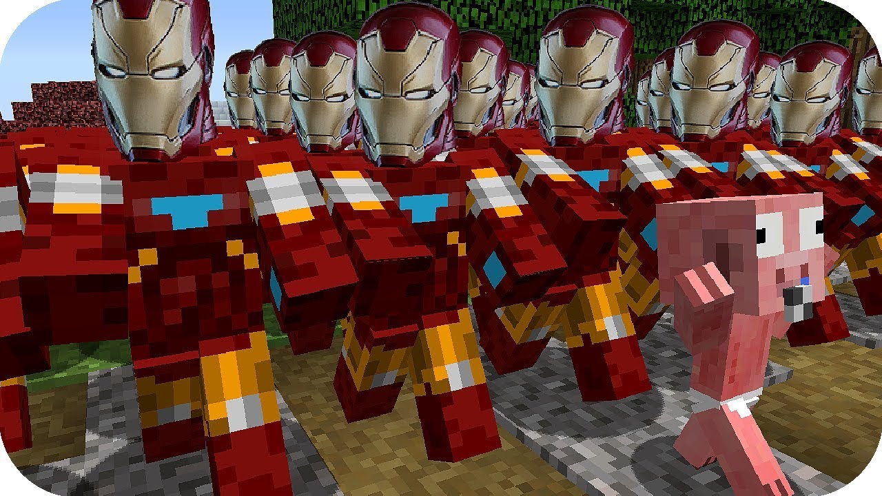 BEBE AENH VS TSUNAMI DE IRON MAN - MINECRAFT BEBE AENH 