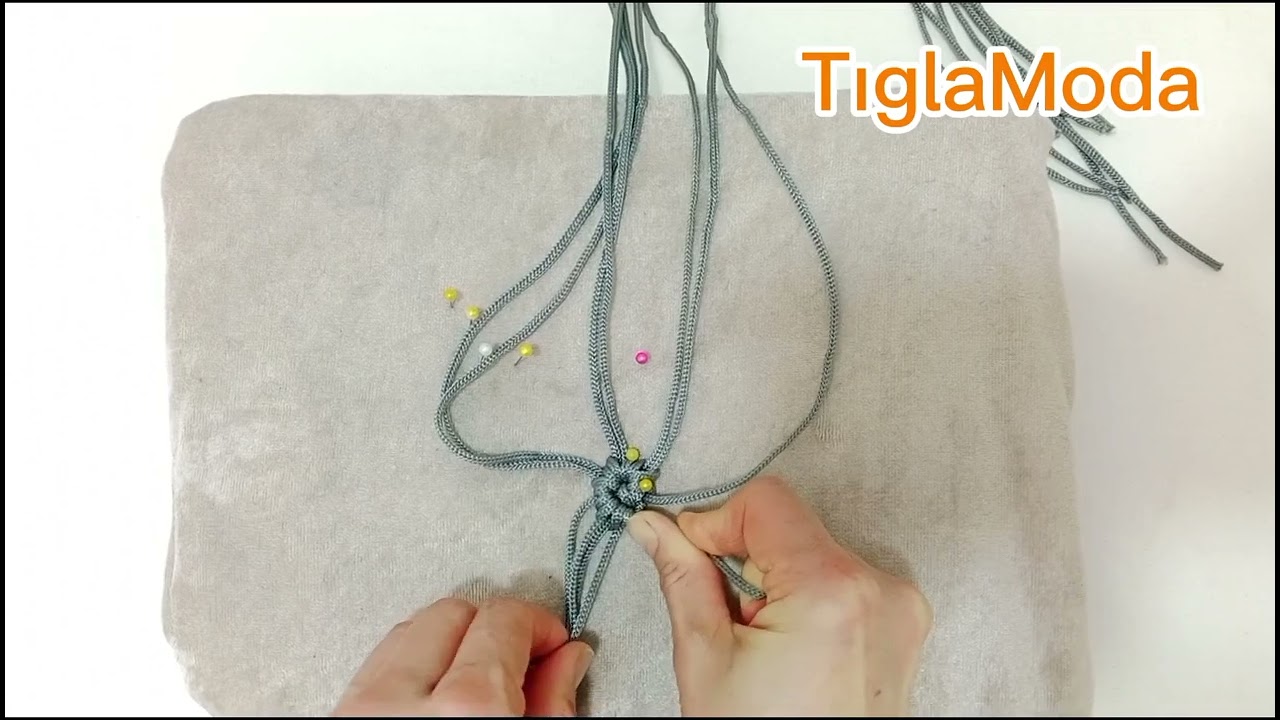 Makrome Spiral Düğümüyle Çanta Yapımı | Dairesel Örgü Teknikleri 🧶