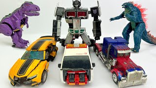 Evolution Nemesis Transformers Prime Stop Rise of the BEASTS | Stopmotion Robot Tobot & Lego Robbery