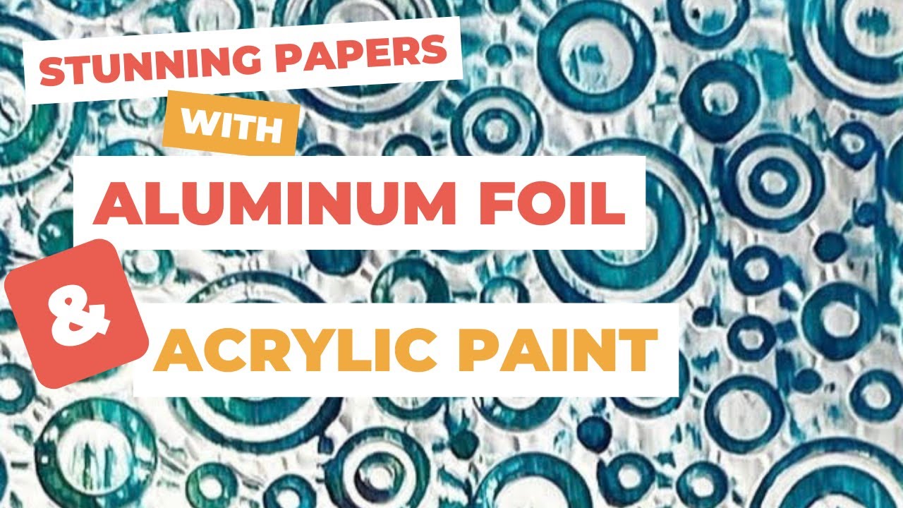 Бумага для коллажа с алюминиевой фольгой