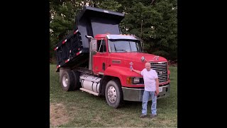 Hauling Rock In My Mack Single Axle Dump Truck