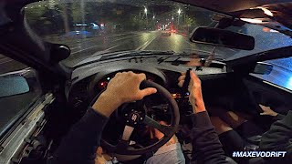 BMW E36 320i POV STREET DRIFT / E30 TANDEM DRIFT / STREET MEET