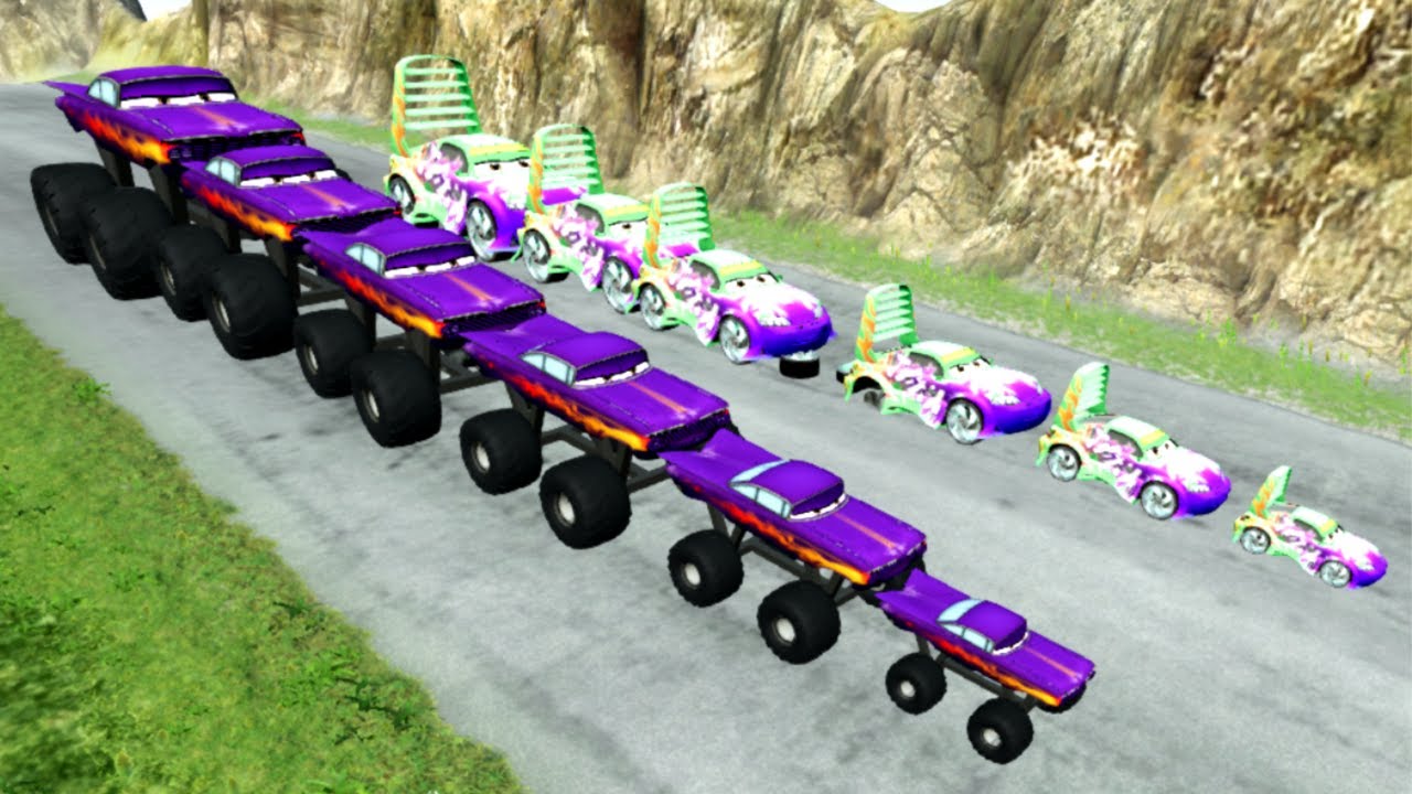 Big & Small Wingo vs Ramon Foot vs Wingo BeamNG Drive Pixar Cars 4 ...