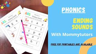Phonics | Ending Sounds | Solving Phonics Worksheets for Kindergarten Kids