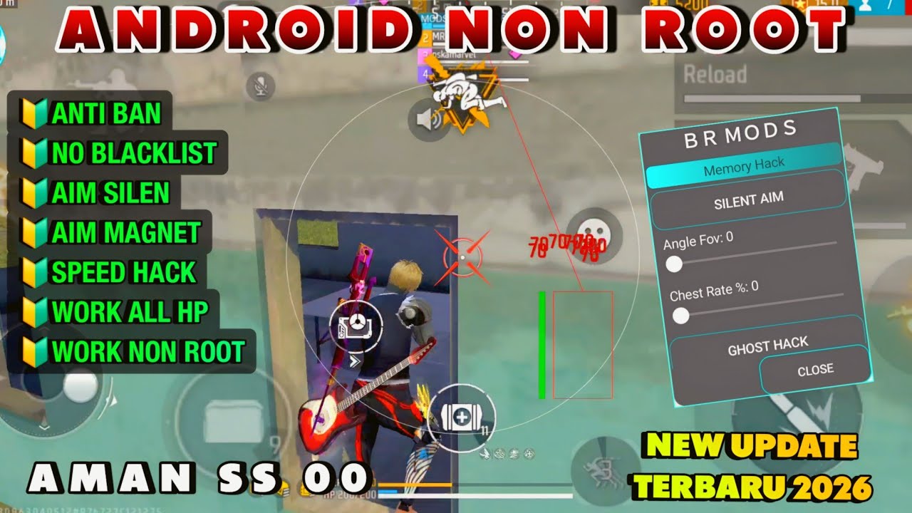 UPDATE CHEAT FF TERBARU 2026‼️MOD MENU ANGIN HEADSHOT || NON ROOT - NO BL, ANTI BANNED