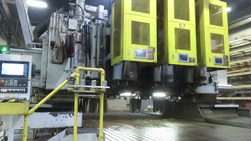 Cincinnati (3) Spindle 5-Axis CNC Gantry Profiler with 1368″ x 160″ Bed, (G7)