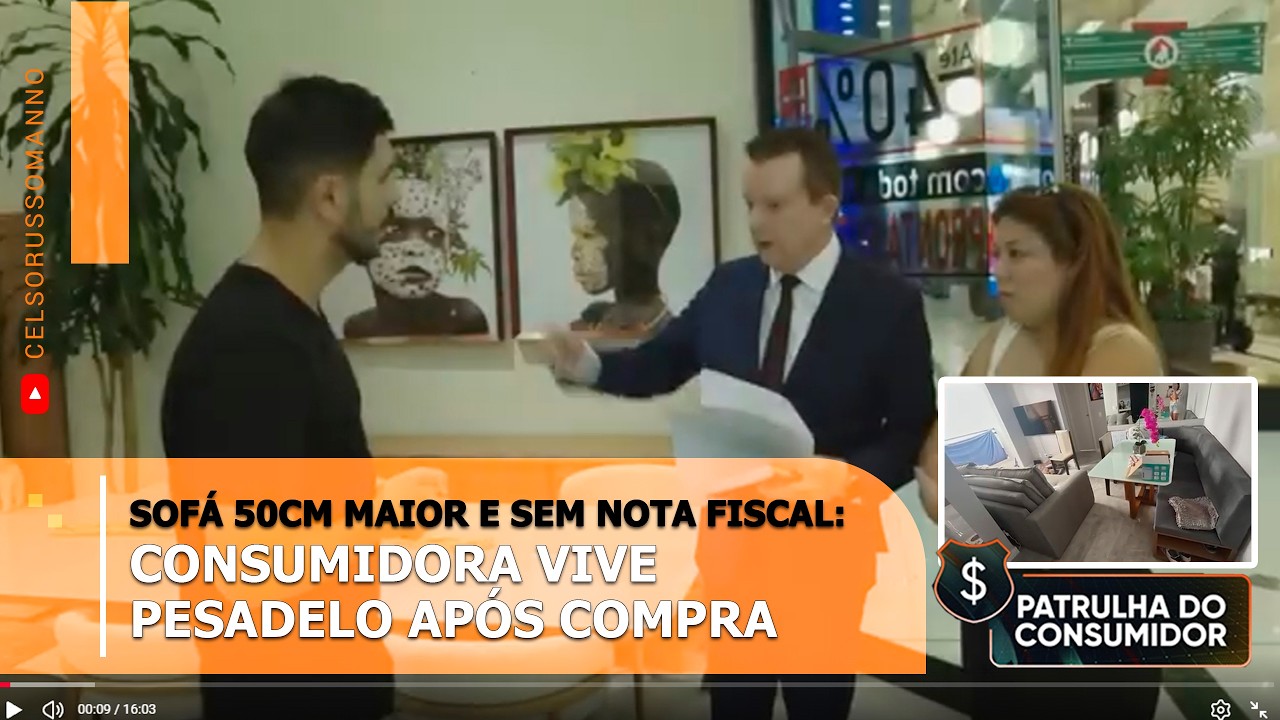 Sofá 50cm Maior e Sem Nota Fiscal: Consumidora Vive Pesadelo Após Compra