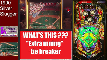 Silver Slugger - Extra inning tie breaker feature - caught on first YouTube livestream.