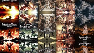 Attack On titan All Openings and Endings (1-6) With Lyrics (jp,en)
