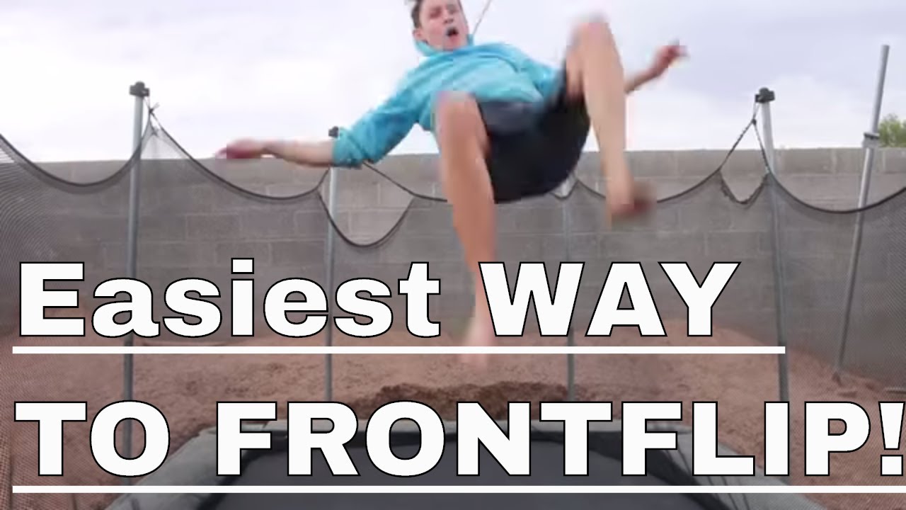 How To Do A Frontflip On A Trampoline And Land It YouTube
