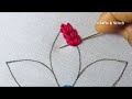 Hand embroidery beautiful flower design flower patterns fancy flower new idea of flower embroidery