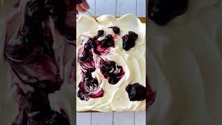 Lemon Blueberry snack cake! ? watch full recipe in description box PLEASE SUBSCRIBE #youtubeshorts