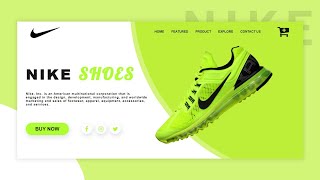 Beautiful Nike Shoe Landing Page Using Only HTML & CSS