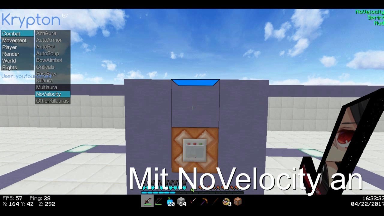 [AAC 3.1.5] NoVelocity Bypass | Krypton b7 | Fiiinn