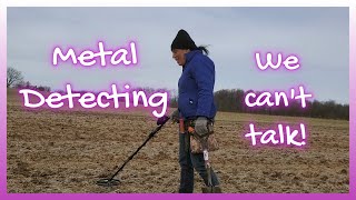 Metal Detecting the Farm w/Nanny Digs! We can&#39;t talk!