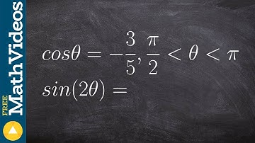 Given a triangle evaluate the double angle