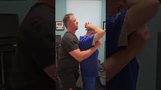 Chiropractic Adjustment - Standing Thoracic Lift  #chiropracticadjustment #chiropractor