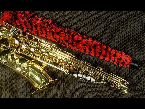 Kongnijiwa Saxophone Alto Brosse de Nettoyage Tenor Saxophone Soprano Instrument à Bec Souple Cleaner Durable Pad Saver 