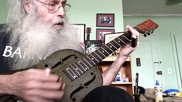 Slide Guitar Blues Lesson In Open D On My National Steel NRPB With Insanity!!!