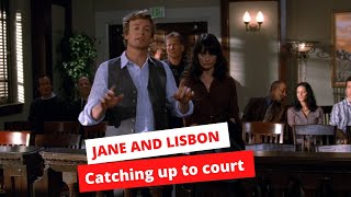 Jane and Lisbon catching up to court - The Mentalist 2x19