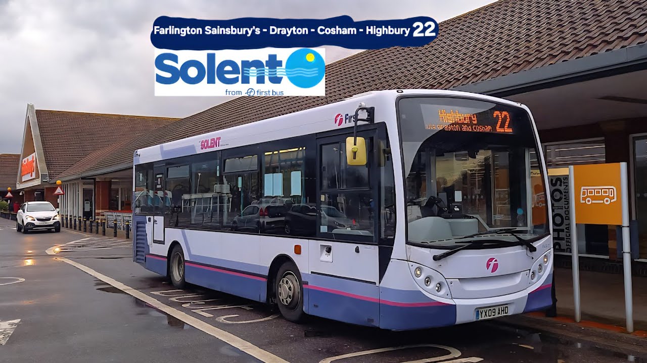 FirstBus Solent: Route 22 Farlington Sainsbury's to Highbury Via Drayton & Cosham (Wymering)