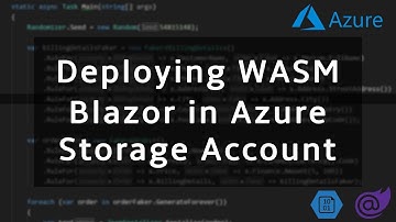 Deploying and hosting WebAssembly Blazor in Azure Storage Account (custom domain and SSL)
