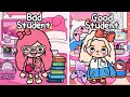 Good Student VS Bad Student! 🤔🩷✏️ My Melody VS Hello Kitty | Toca Life World | Toca Boca
