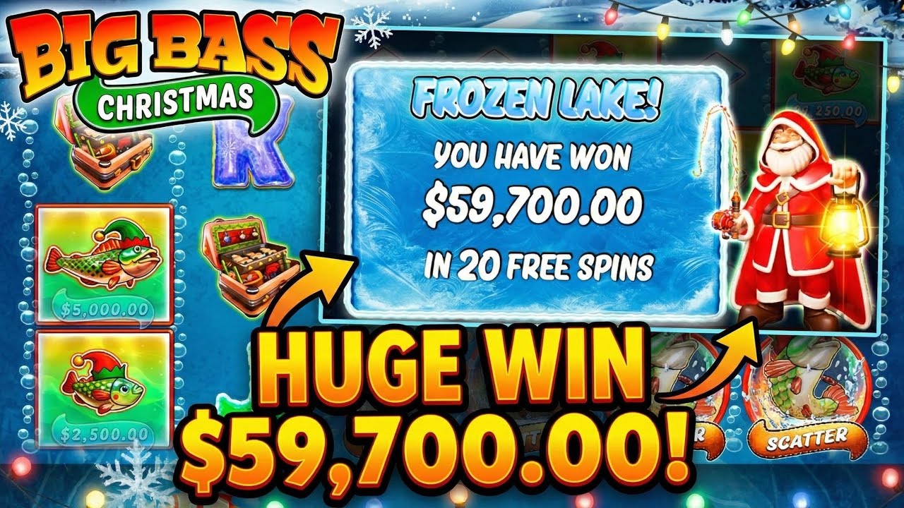 BIG WIN on Big Bass Christmas Frozen Lake! 🎣 Bonus Buy & Free Spins