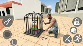 😱 Franklin Help Shinchan To Espace From Police Station in Sky - INDIAN BIKE DRIVING 3D screenshot 5