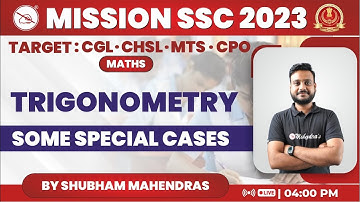 Mission SSC 2023 | Trigonometry | Maths | Shubham Mahendras
